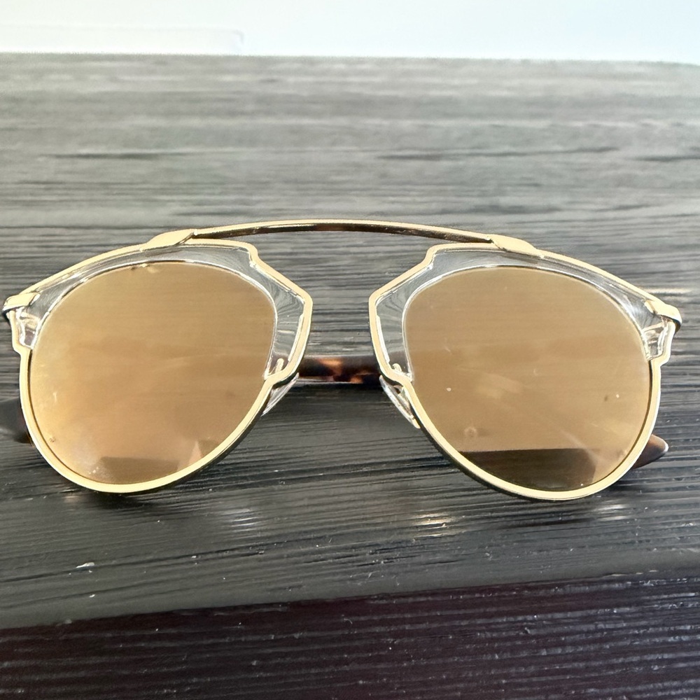 Christian Dior Real Me Gold Reflective Sunglasses - Aviator